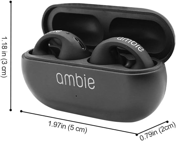 Ambie Sound Earcuffs Pro Upgrade TWS Wireless Earbuds, Bluetooth Earring Earphones, Sport Earbuds, Bone Conduction, Waterproof.