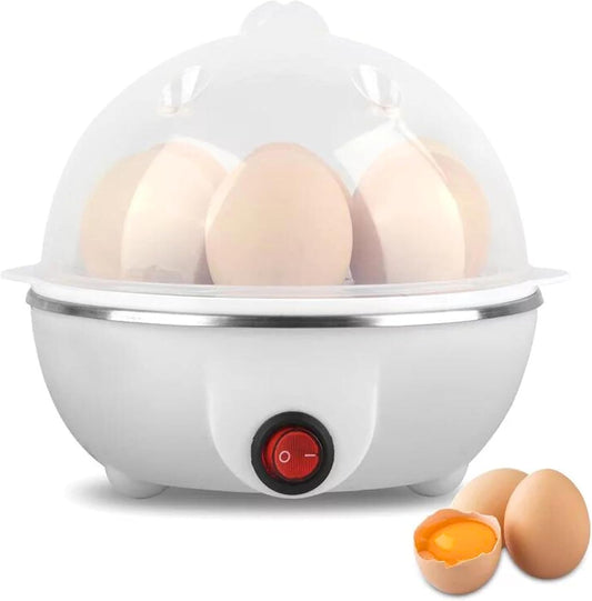 Egg poucher, 350W Electric Egg Beater, White Egg Steamer, Egg Cooker, 7 Egg Volume Steamed Egg Automatically Closed, Double Steamed Egg. Color：Assorted