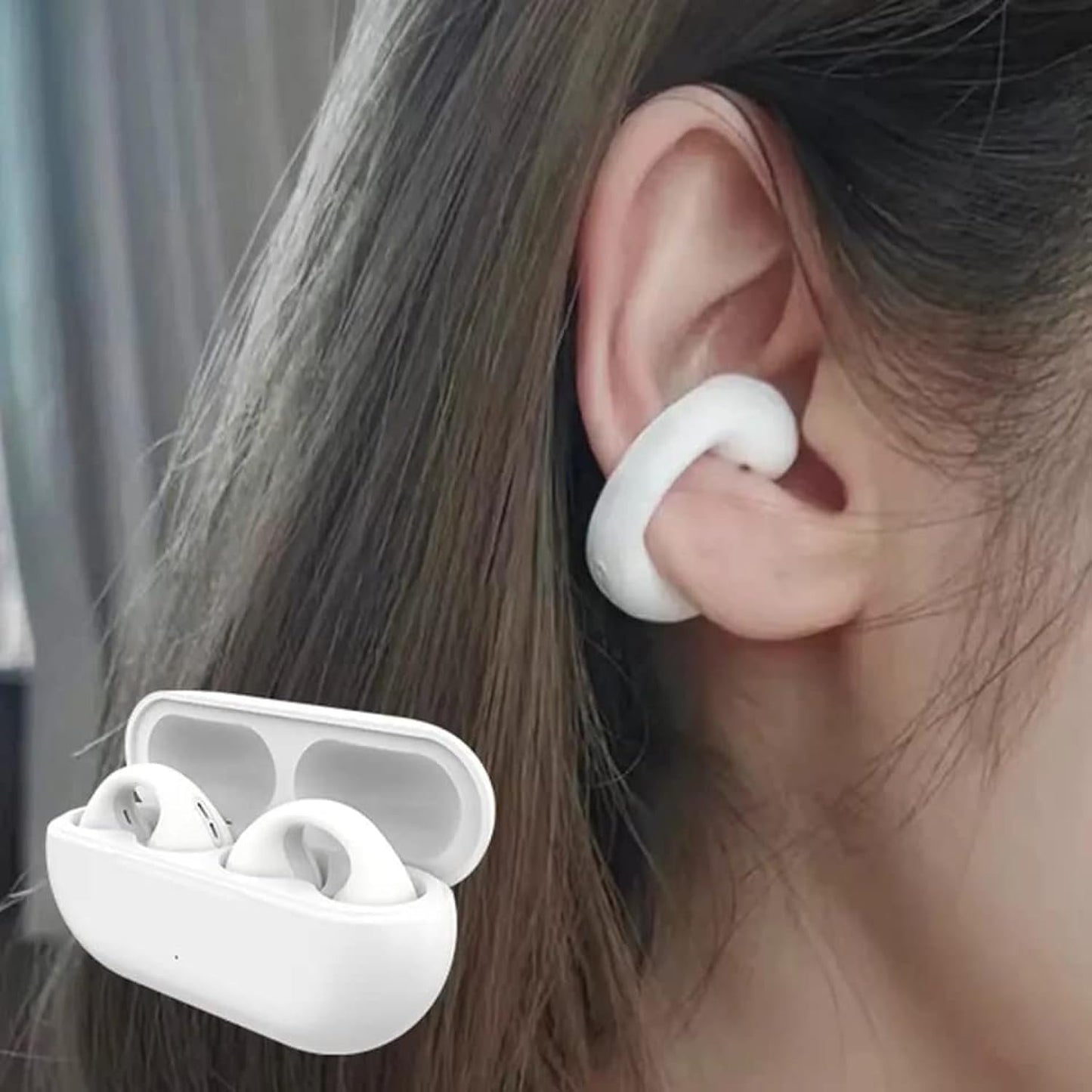 Ambie Sound Earcuffs Pro Upgrade TWS Wireless Earbuds, Bluetooth Earring Earphones, Sport Earbuds, Bone Conduction, Waterproof.