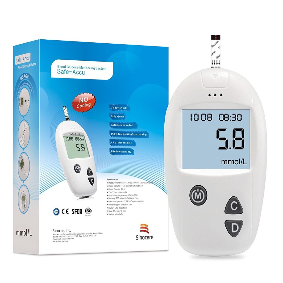 Glucose Meter, Lancing Device, Blood Sugar Test Strips, Lancets, Insulin Pens, Alcohol Wipe and Other Diabetes Care Accessories,