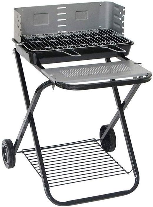 BBQ Outdoor Charcoal Barbecue Cooker Portable Home Outdoor Camping Picnics Stainless Steel Mesh Non-Stick Tray